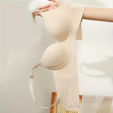 2-pack Millibo Brown + Apricot Women's Pregnancy Nursing Bra Seamless Soft Support