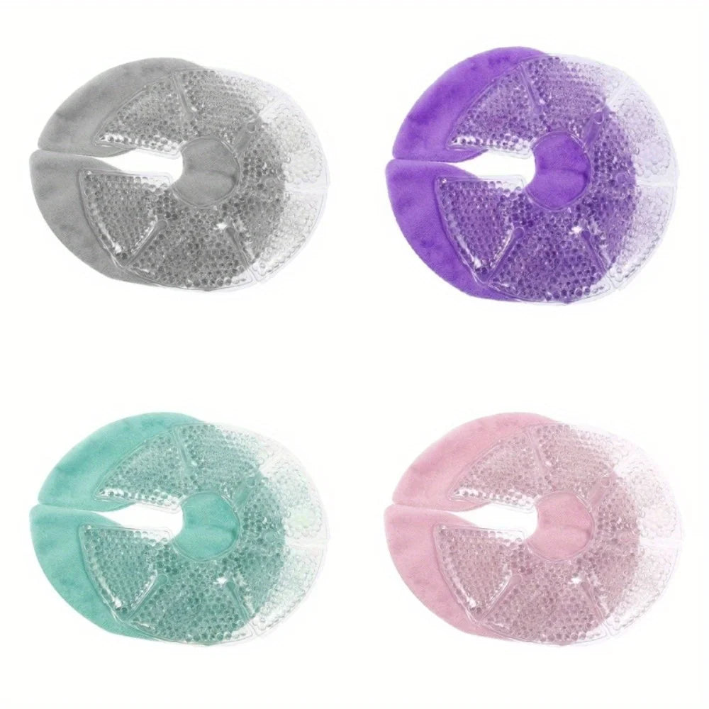 Gel Bead Breast Ice Pack - Hot/Cold dual use for Pain Relief, Breastfeeding Essentials
